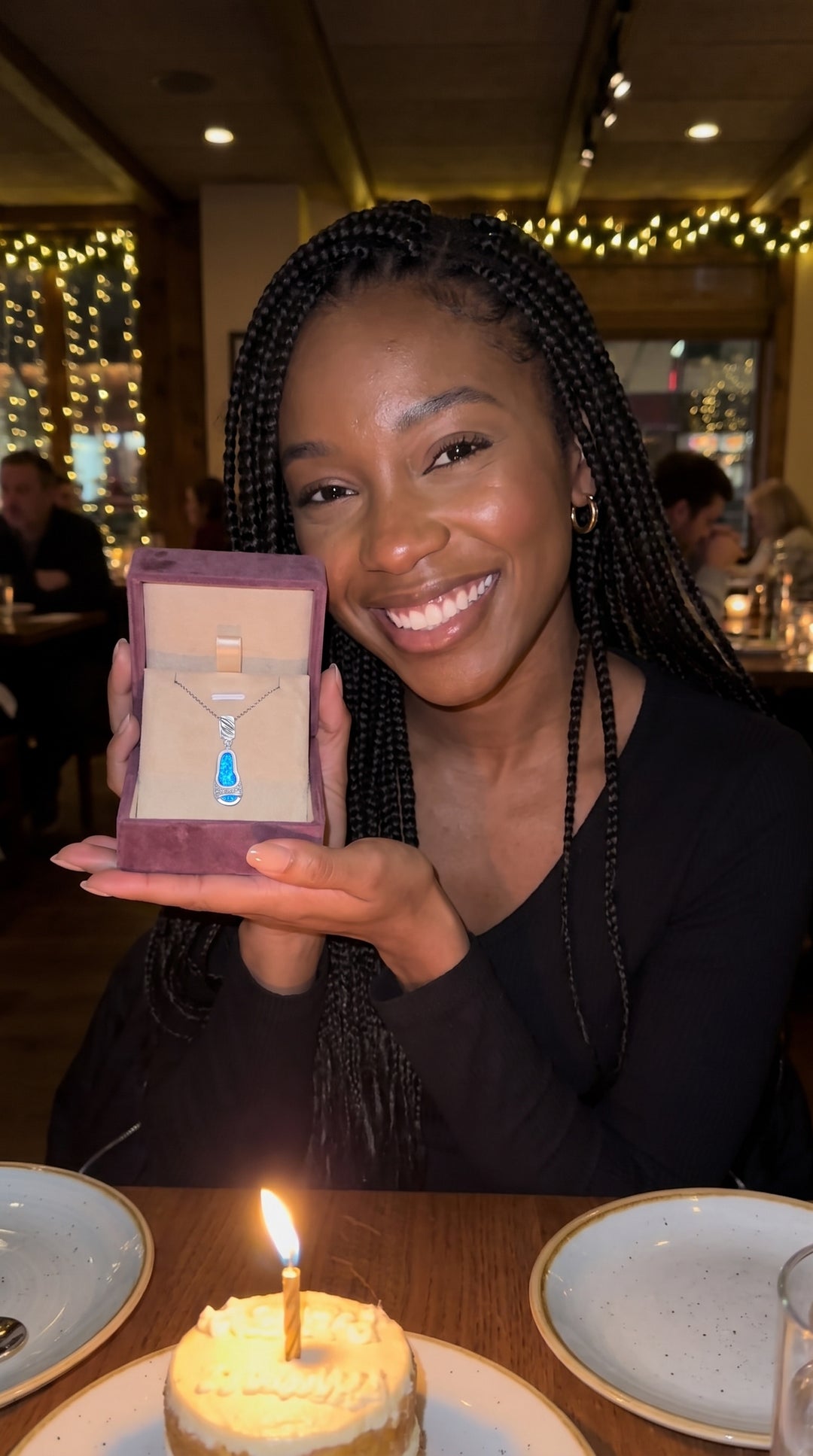Jada W. wearing the Cinderella Midnight Opal