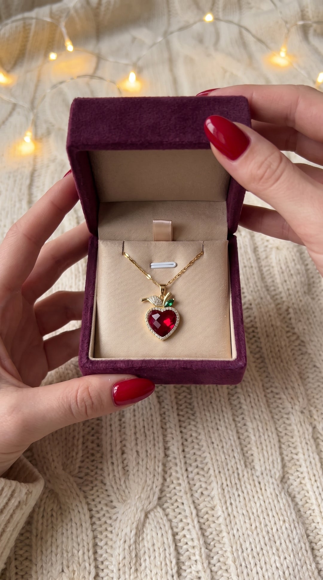 Kaylee R. wearing the Snow White Crimson Heart
